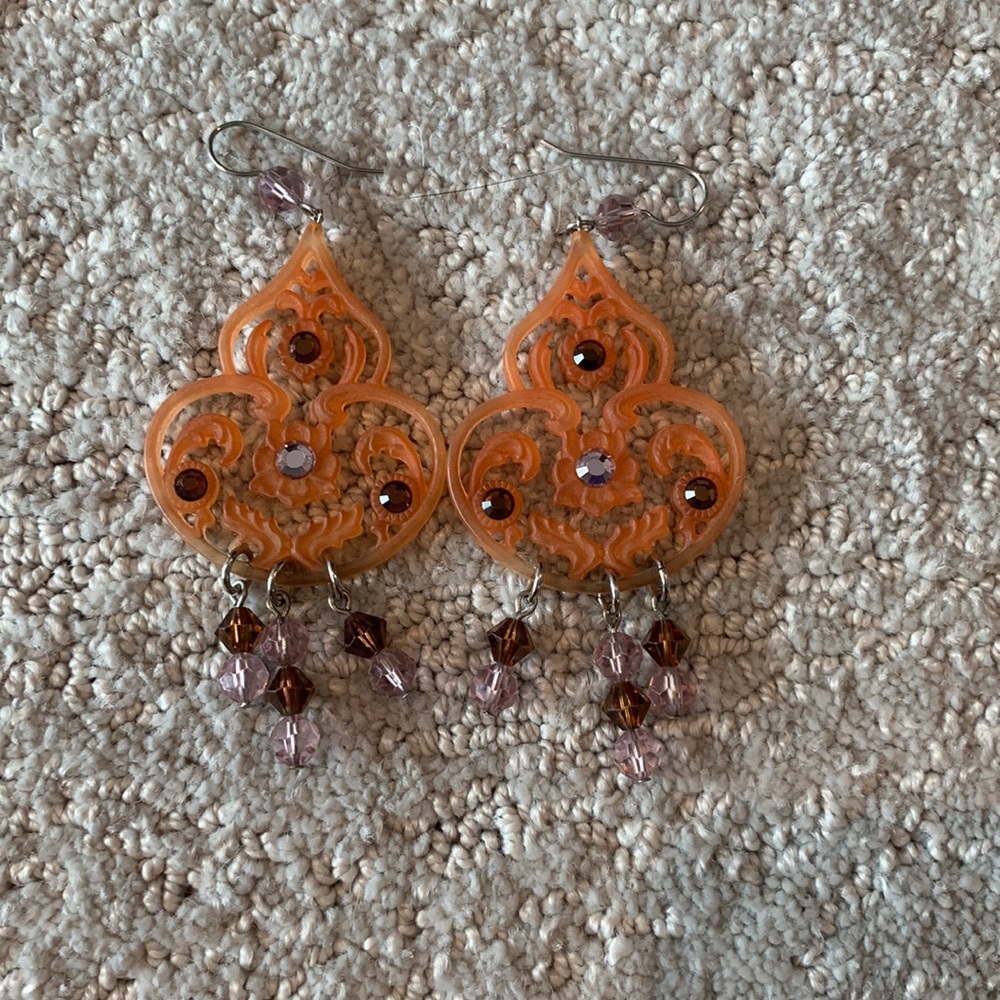 TARINA TARANTINO orange earrings